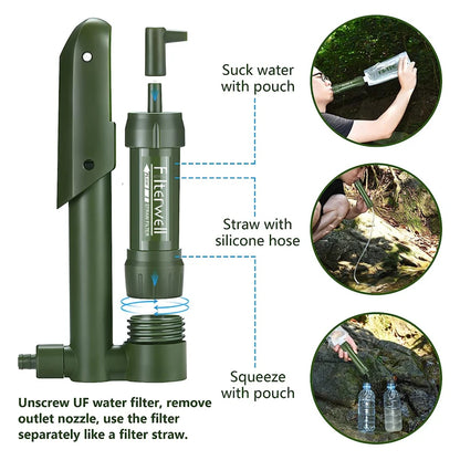 Mini Pocket Hand Pump Water Filter