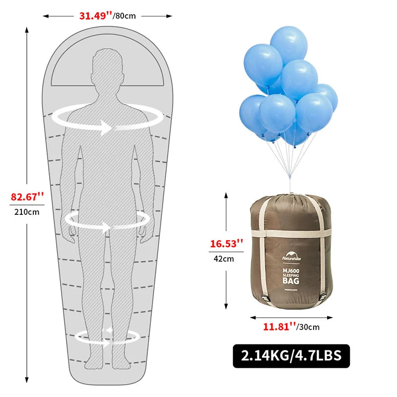 Outdoor Camping Cotton Winter Sleeping Bag