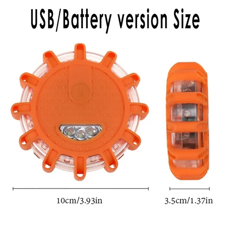 LED Warning Light – Rechargeable 9-Mode Safety Flare