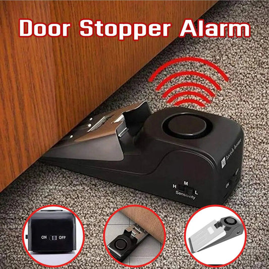 Anti-Theft Home Alarm System – Security Door Block Wedge Stopper