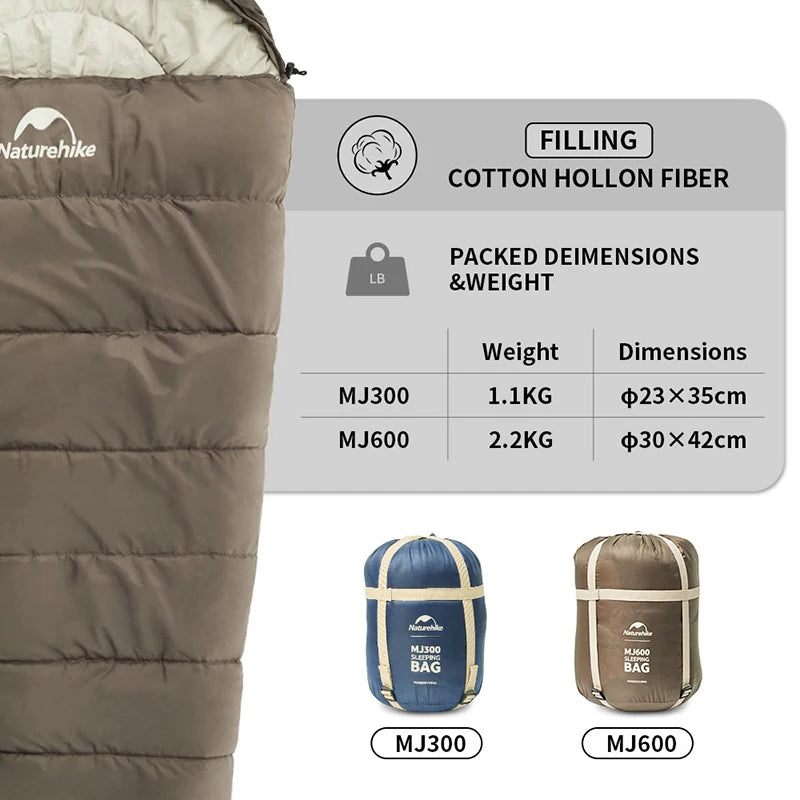 Outdoor Camping Cotton Winter Sleeping Bag