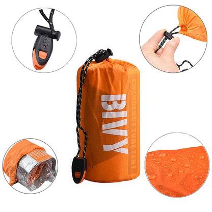 Emergency Shelter Survival Bivy Tube Tent Kit