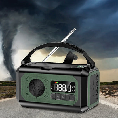 Solar Hand Crank Weather Radio with AM/FM/NOAA