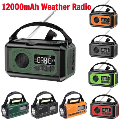 Solar Hand Crank Weather Radio with AM/FM/NOAA