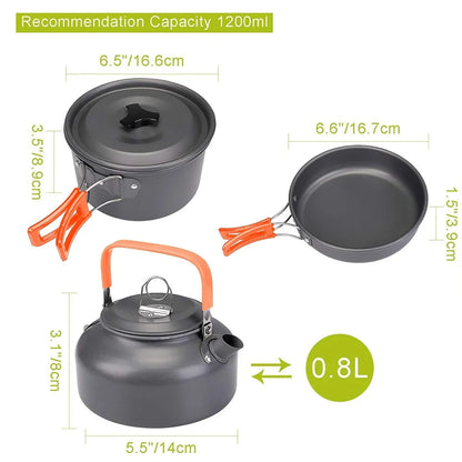 Portable Camping Cookware Kit