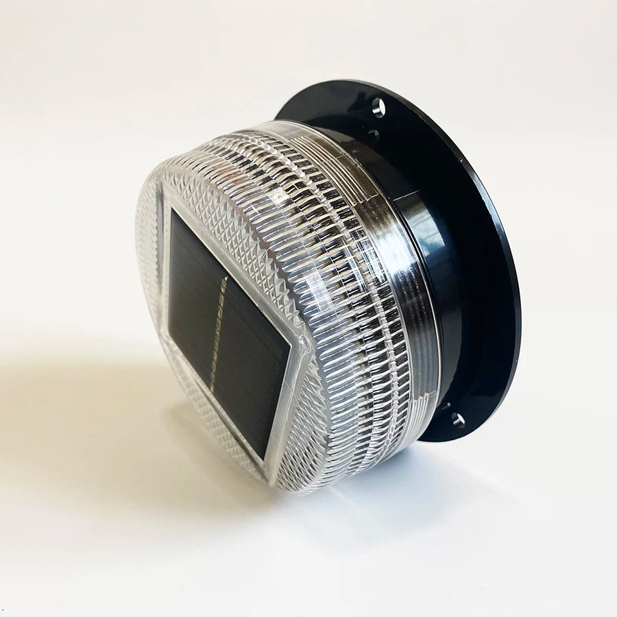 Solar-Powered 8 LED Magnetic Strobe Warning Light